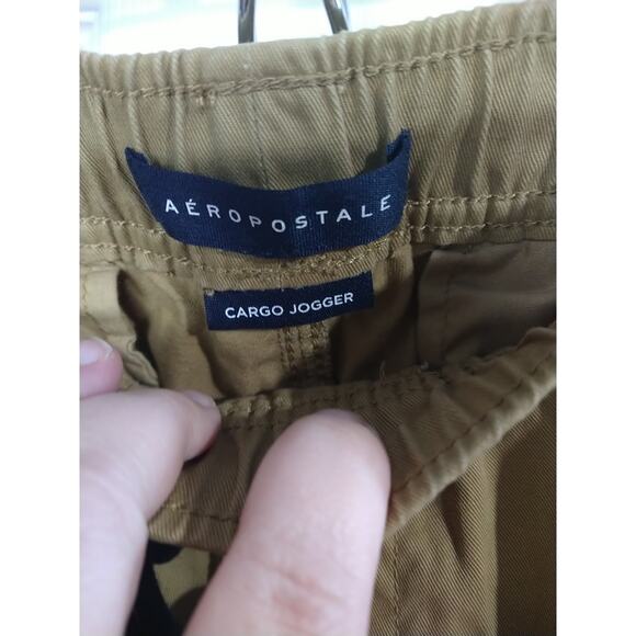 Aeropostale Men's XL Brown Cargo Jogger Pants Pullon Elastic Waist Casual - Picture 7 of 9
